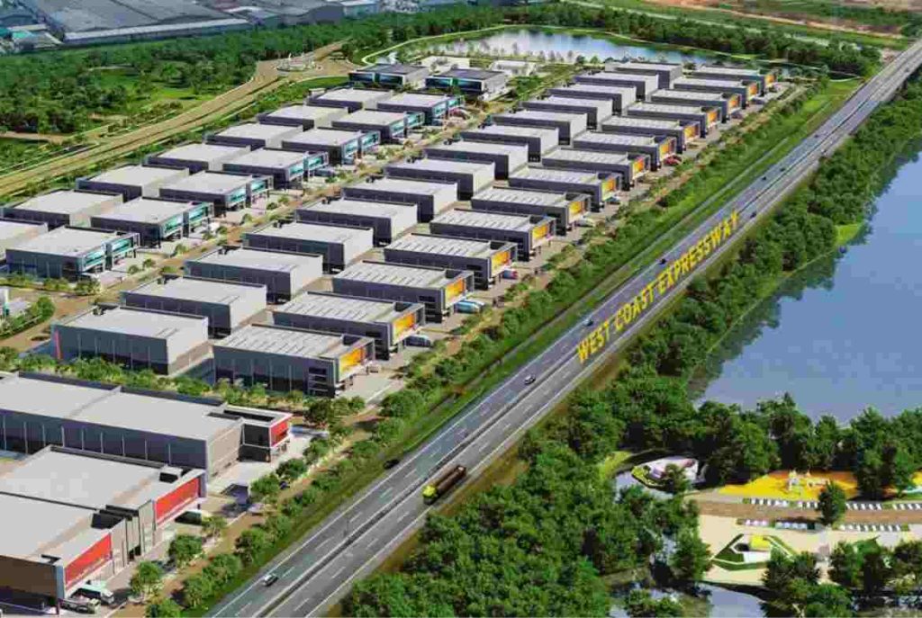 An industrial city, Bukit Raja, Malaysia.